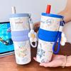 Large Capacity Insulated Cup Leakproof Vacuum Cup Fashion Thermal Water Bottle  Travel Tumbler