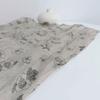 High Quality 100% Natural Linen Scarf Hijab Shawls Vintage Spring Floral Large Size Scarves With Tassels