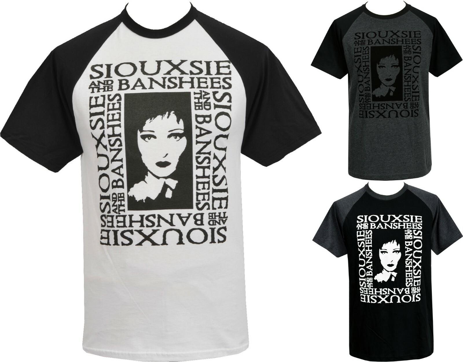 Mens GOTHIC Raglan T-Shirt Siouxsie Sioux the Banshees Post Punk Spellbound S