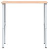 VidaXL Établi 100x60x(71,5-98) cm bois massif de hêtre rectangulaire, table de travail, poste de travail, table de travail 3309704