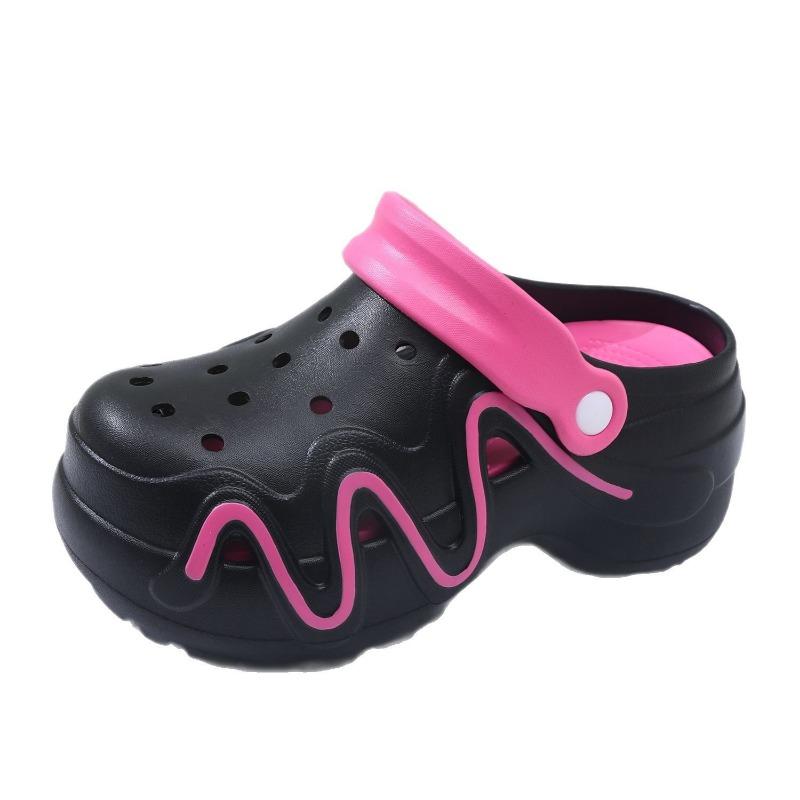 Men's Hole Shoes Summer Wear Sports Driving Two Wear Non-slip Slippers Outside the Beach Bag Head Sandals