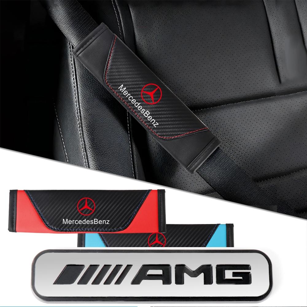 1/2pcs Car Seat Belt Cotton Safety Belt Shoulder Cover Breathable Protection For Mercedes Benz AMG W203 W206 W220 W205 W210 W108
