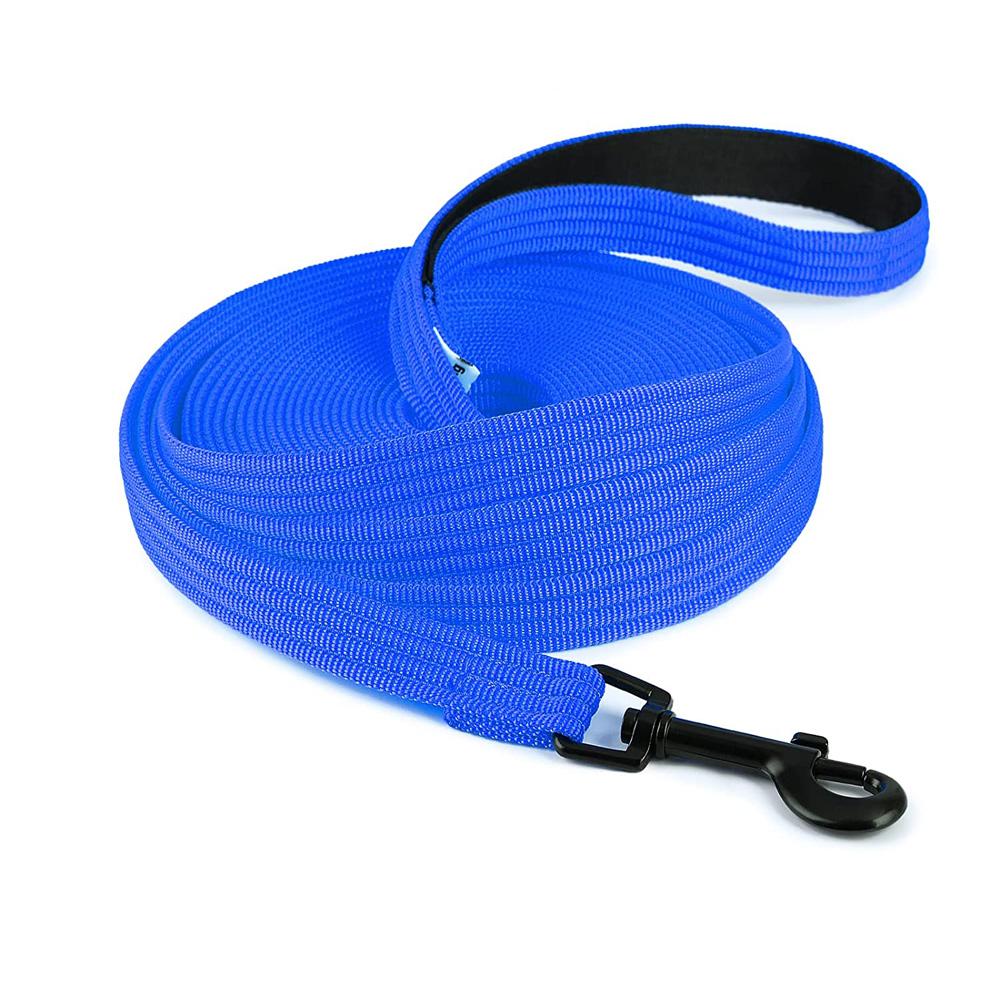 

Поводок для дрессировки собак для средних, крупных и очень крупных собак для тренировок во дворе, игр, походов и плавания 15 футов, 30 футов, 50 футов длиной S(4.5MX1.9CM) синий