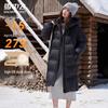 Xuezhongfei Women's Winter Mid-Length Hooded Down Jacket X250145680F