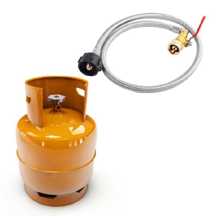 Outdoor Camping Gas Tank Inflation Connection Pipe Extension Line Flat Gas Tank Connection Extension Line Replacement