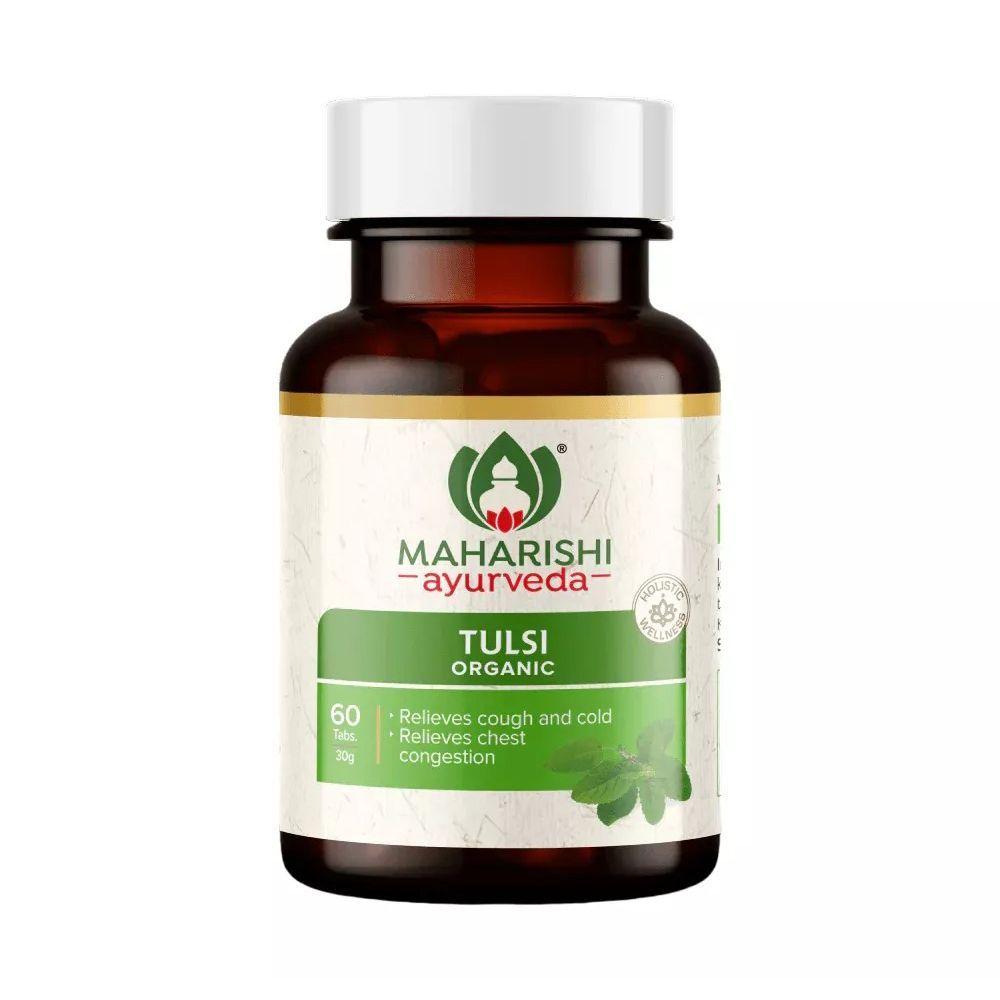 Tulsi (60 Tabs, 500 Mg), Organic Tulsi Maharishi Ayurveda