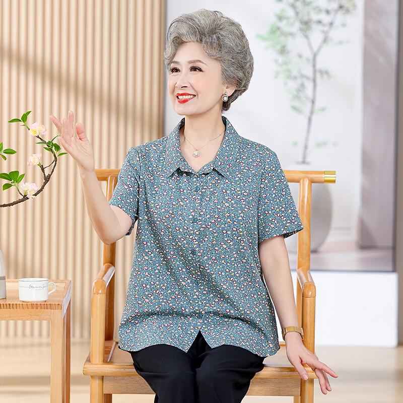 Women s Elegant Loose Cotton Short-Sleeve Blouse 4XL