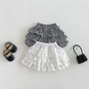 Baby Girl Pleated Cake Skort Summer New Sweet Princess Style Plaid Floral Half Pants for Toddler Kids Cute