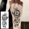 1 Foglio Tatuaggi Temporanei Vichingo Maori Drago Totem per Uomo Avambraccio Collo, Adesivi Tatuaggio Finti Temporanei Impermeabili Tatuaggi Realistici
