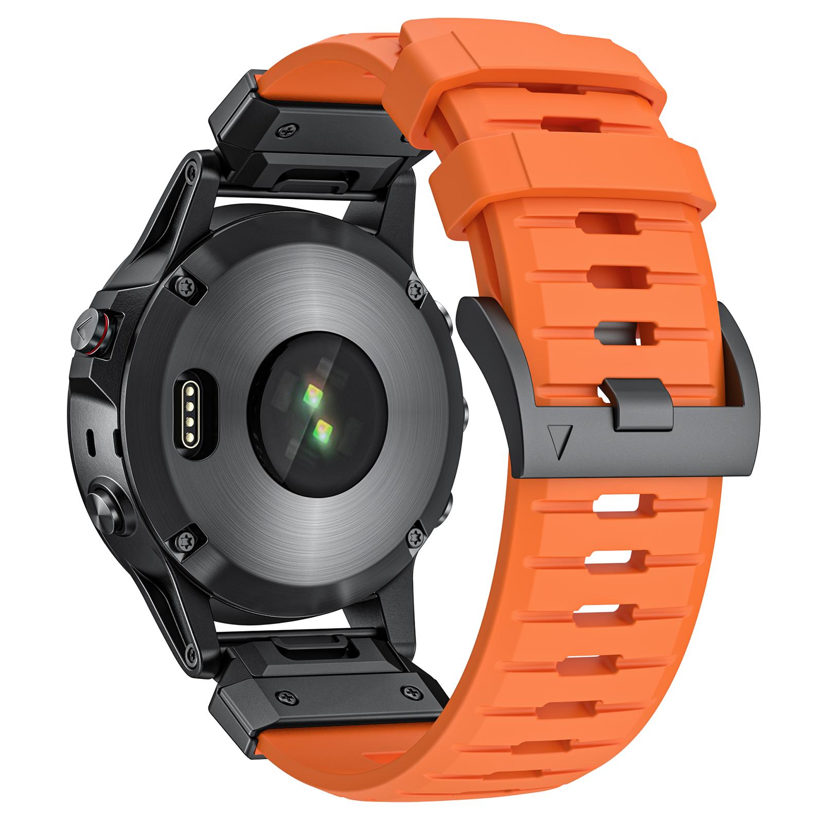 

22mm Fluorubber Strap for Garmin Fenix 8 47mm/Fenix E 47mm/Quatix 7 Pro Universal Watch Band B