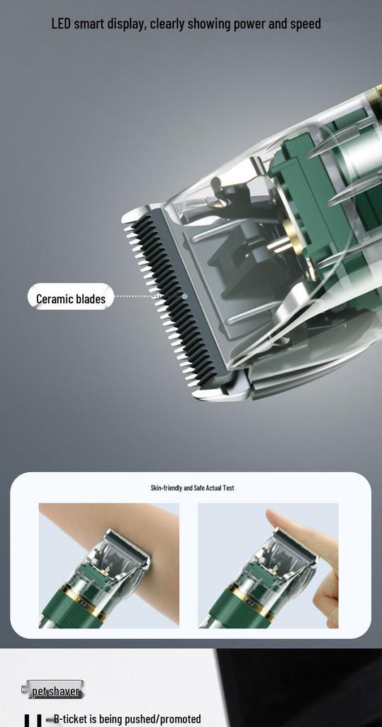 High-Power Electric Pet Clippers for Dog & Cat Paws