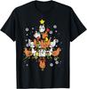Huhn Weihnachtsbaum Tier Weihnachten Damen Herren Bauernhof T-Shirt