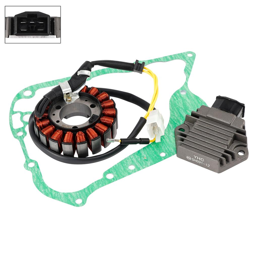 Stator Lichtmaschine Spannungsregler Gleichrichter Dichtungssatz Für Peugeot SV 250 2001-2002