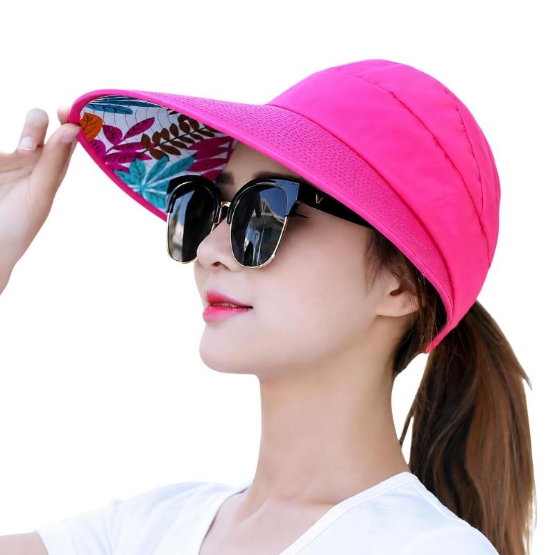 Breathable Open Top Sun Hat with Wraparound Sun Shade and Chin Cord for Hiking Fishing Travel and Summer Walks