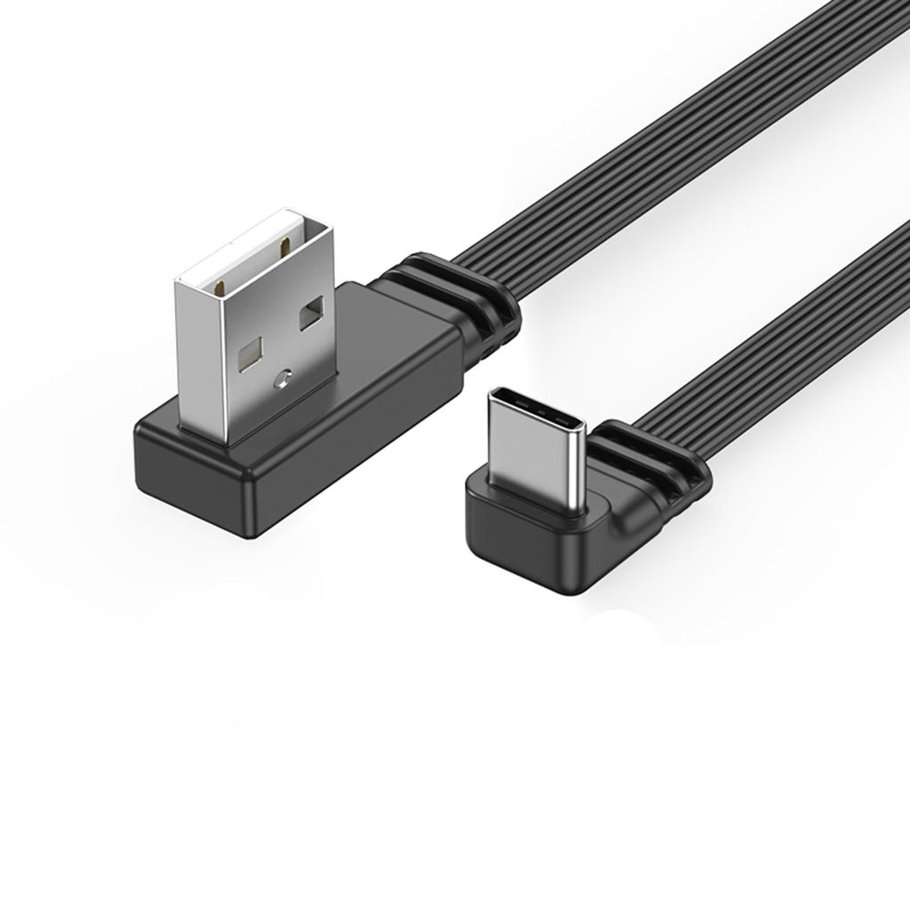 High Speed USB To USB C Data Cable 2A Quick Charging 480Mbps Sync Elbow/Straight Connectors Flexible Charging Cord