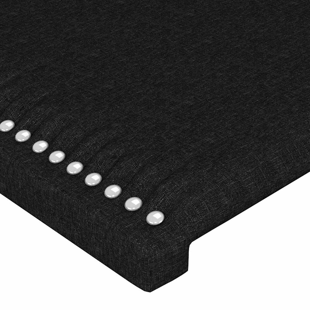 Bed Frame without Mattress Black 80 x 200 cm Fabric