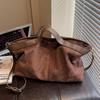Large Capacity Tote Shoulder Bag Retro Faux Suede Women Handbags Soft Shopper Purses Designer Bags for Women Crossbody Bag