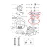 Orange Nut P07018 + Transparent Cover P07019 + Basket P6562ASS16 Pre Filter Kit for Sand Pumps 58486 58497 58499