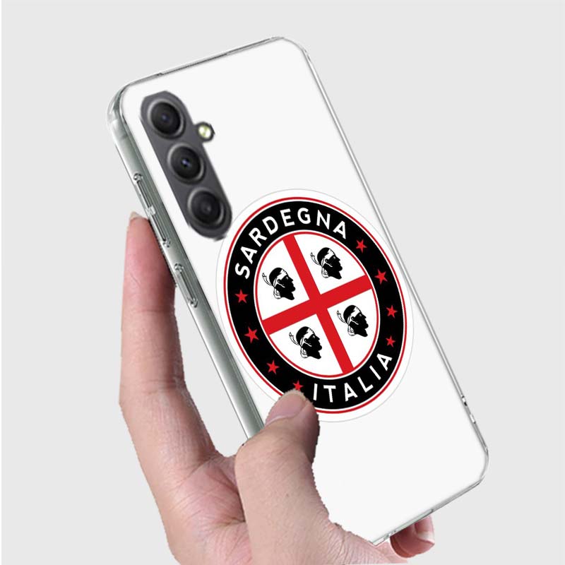 Flag of Sardinia Phone Case for Samsung A16 A26 A36 A56 A17 A37 A57 A07 A06 A02S A03 A04S A05S Galaxy Note 20 10 A50S A71 A51 A3