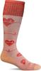 Sockwell Merino Wool Compression Socks 1 Pair [HEARTBEAT] S/M Peach,