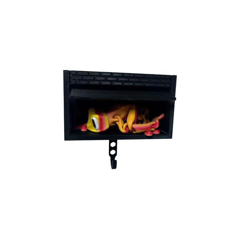 Car Garage Key Holder With Opening Door Wall Hanging Key Holder 3D Printed Key Organizer Self-Adhesive(Car Models Not Included)