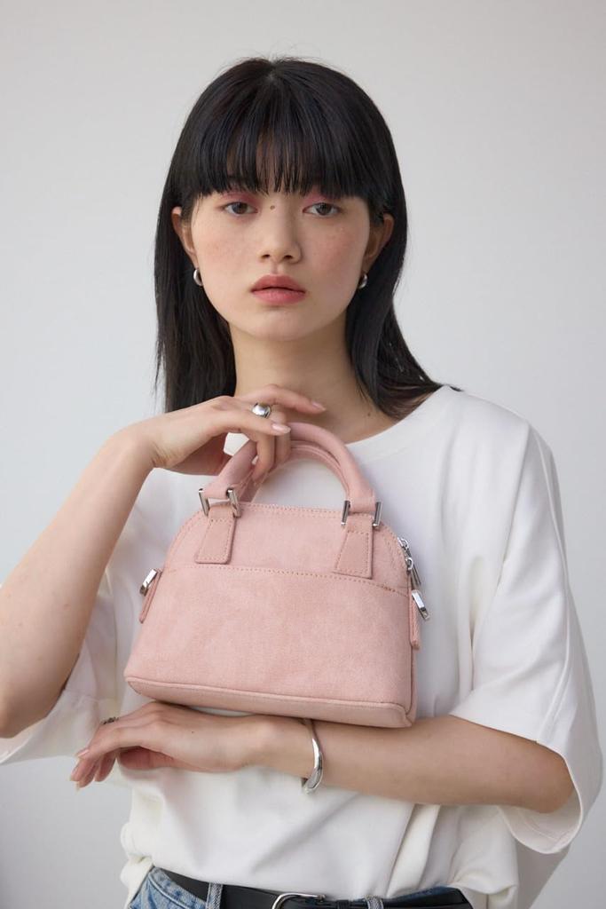 AZUL by moussy Denim Mini Double Zipper Bag, Women's, 250ISC55-064J, Free Size, Pink