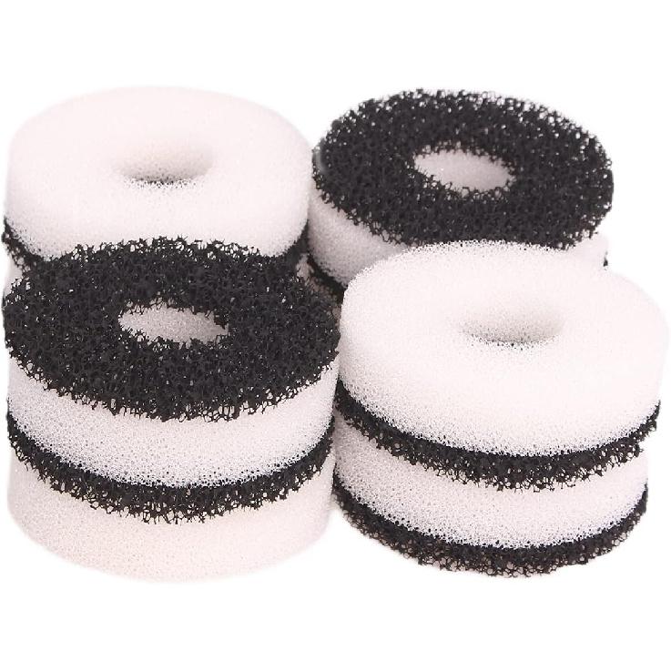 Compatible Filter Carbon Ring Service Kit Fit for Biorb Aquarium (8X Foam, 8X Carbon)