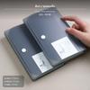13Pocket Mini Accordion document Organizer, A6 Holder, Portable PP Folder White
