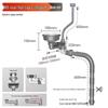 SIOYIE Stainless Steel Kitchen Sink Drain Assembly