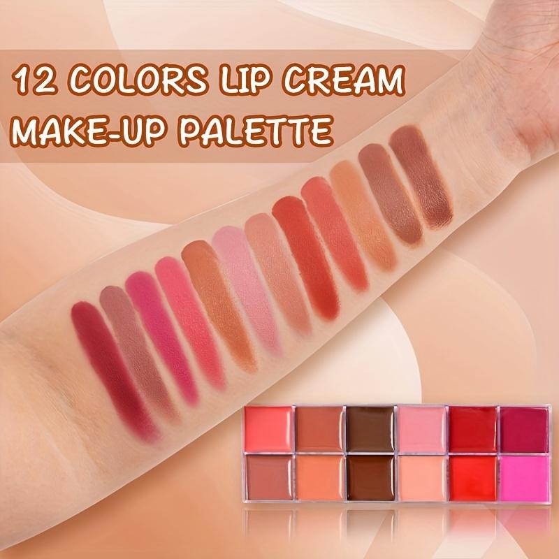 12 Lip Gloss Palette Makeup Moisturizing Lipstick Palette, Makeup And Cosmetic For Women Valentine's Day Gifts