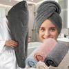 Women's Quick-drying Microfiber Hair Drying Towel and Cap Set, Absorbent Shower Hair Drying Towel