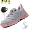 Women's Protective Work Boots with Steel Toe - Lightweight Construction Safety Sneakers | Anti-Smash & Anti-Puncture Technology
