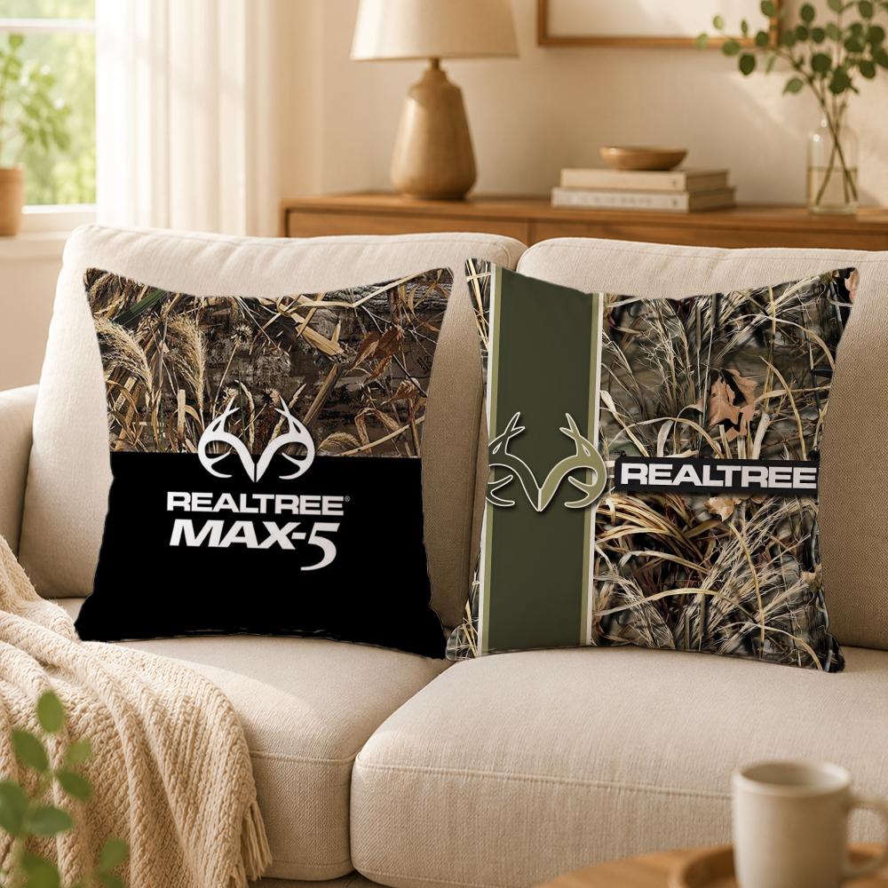 Pattern R-RealtreeS Cushion Cover Double-Sided Printed Pillow Cover Hypoallergenic Dust-Mite Proof