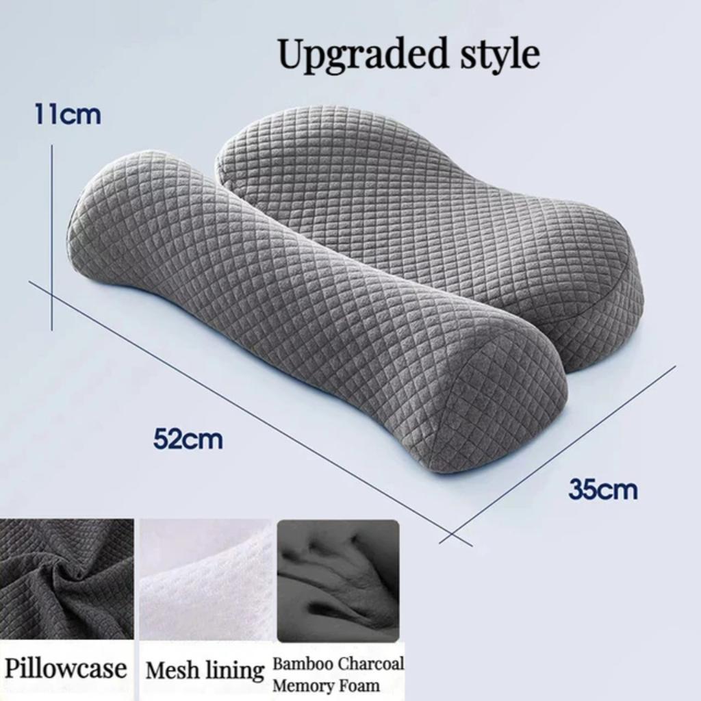 New Upgrade Your Comfort with Luxuriously Soft Orthopedic Memory Foam Cervical Cushion - Ergonomically Designed for Superior Sup