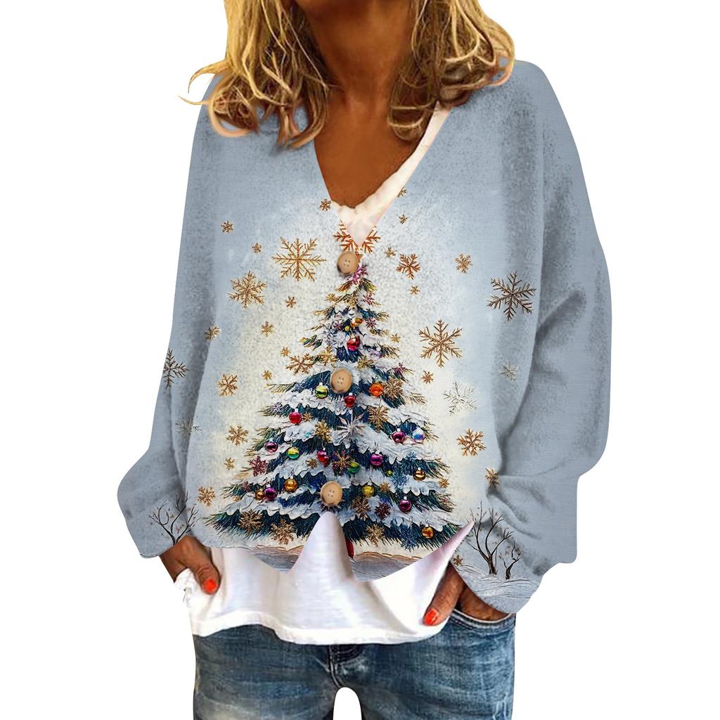 Women's Fashion Short Coat Casual Long Sleeve Printed Single Breasted Plush Top