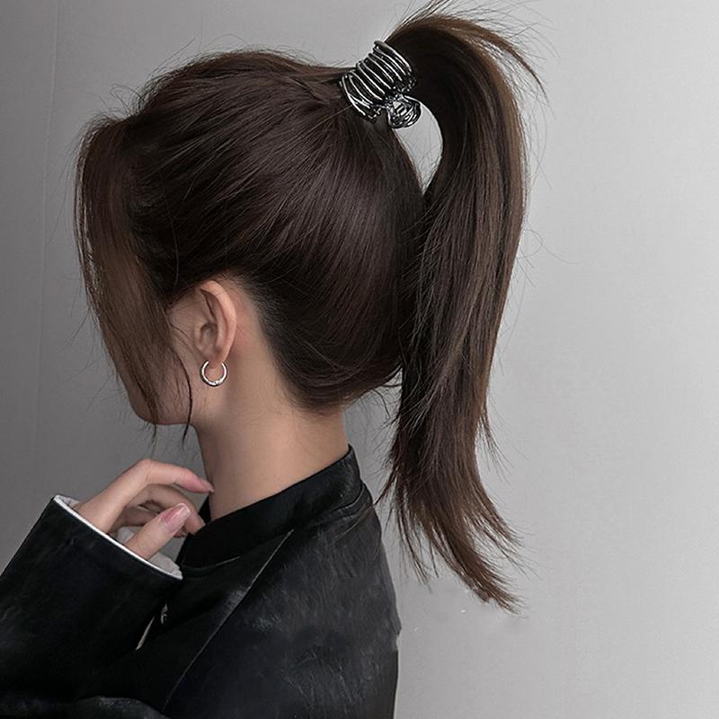 High Ponytail Clip For Women Fashion Alloy Hair Claw Girls Clamps Girl Fixed Hairpin Claw Clip Hair Accessories Headwear