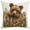 Spring Farm Animal Cow Rabbit Dog Pillowcase Home Decoration Balcony Cushion Decoration Pastoral