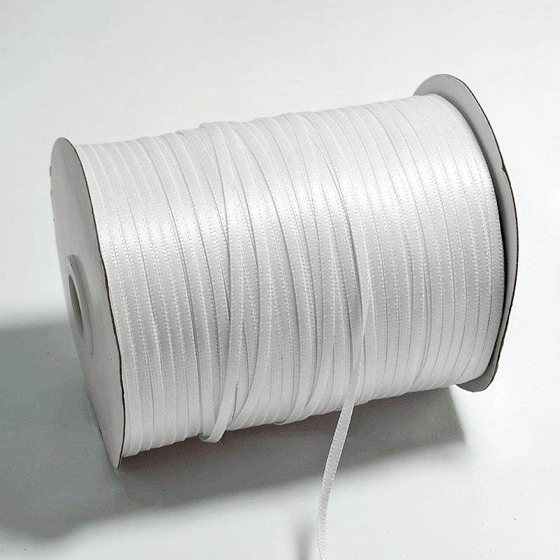 3mm Double-Sided Polyester Ribbon for Handmade Hair Accessories, Headwear Decoration, and Encrypted Bookmarks