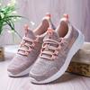2024 spring and autumn new flat-bottomed fly-woven mesh sports shoes women's casual soft-soled lightweight running women's shoes