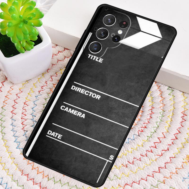 Clapperboard Phone Case for Samsung Galaxy note 10 pro S26 Ultra S23 S24 FE S25 S21 S22 PLUS shockproof Cove