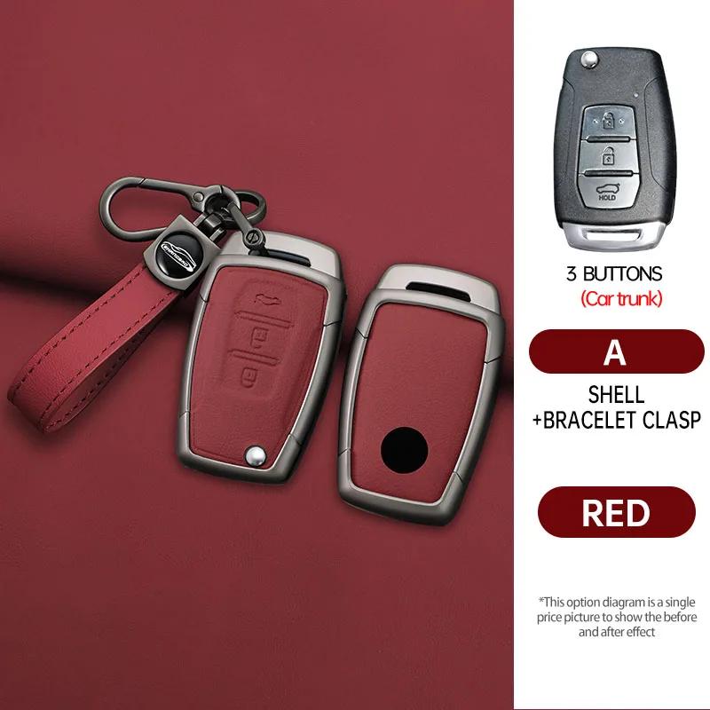Custodia Cover Guscio Portachiavi Auto Pieghevole in Lega alla Moda Per Ssangyong Kyron 2 Sanka Actyon Korando Tivoli Protezione Portachiavi Accessori