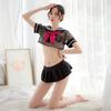 School Girl Uniform  Cosplay Sexy Clothes Student Uniform Sailor Suit Transparent Suit Seductive Female Cute Campus Style Dress