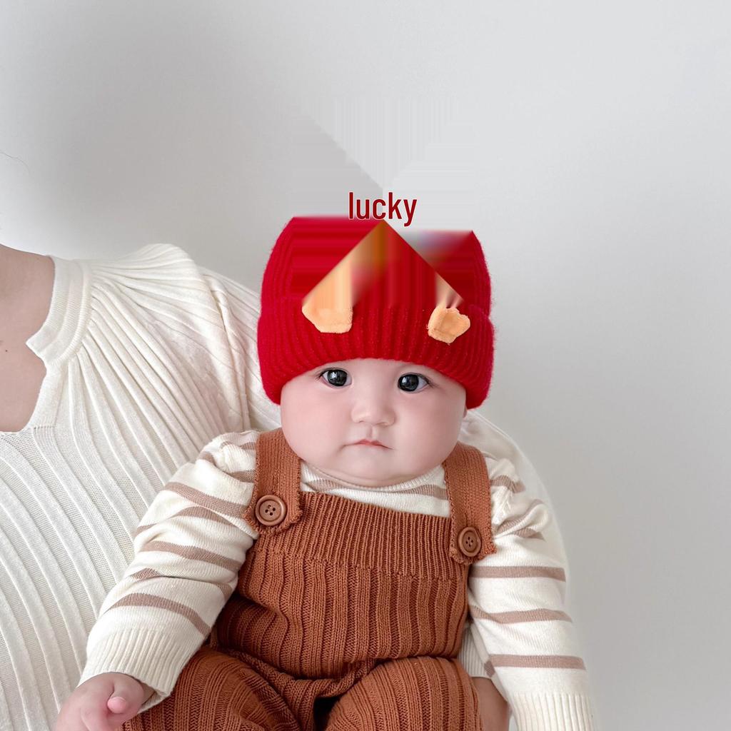 Warm Knit Baby Beanie with Ear Protection for Boys and Girls - Perfect for Autumn and Winter