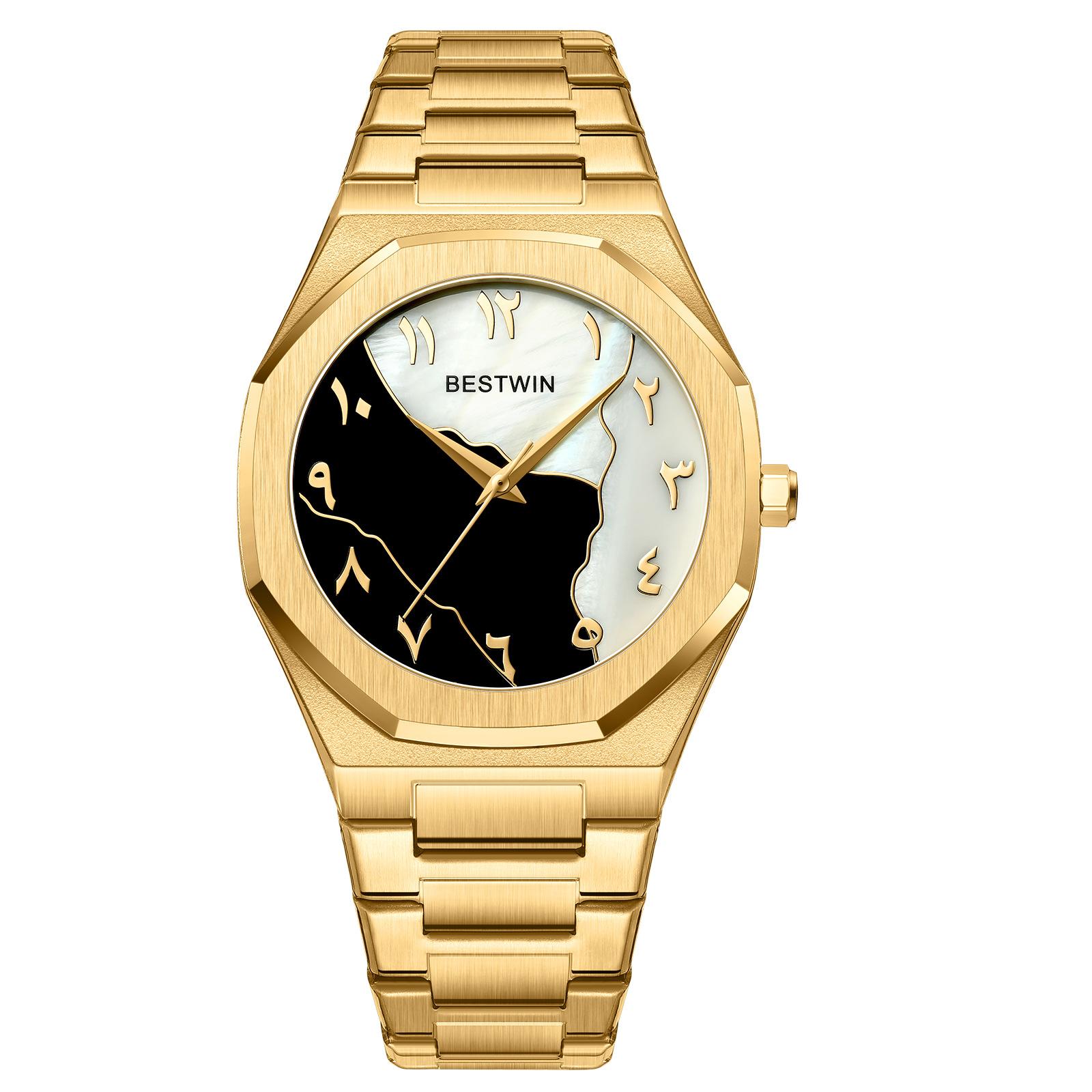 Decorative Men S Watch Simple Shell Fashion Alloy Steel Belt Quartz Watch