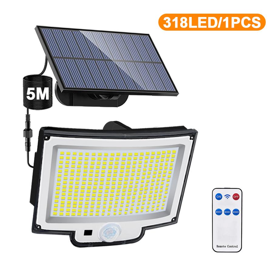 Solar Lights Outdoor 106/348LED Solar Security Light With Motion Sensor 3 Mode Waterproof Solar Powered Flood Light Garden Yard