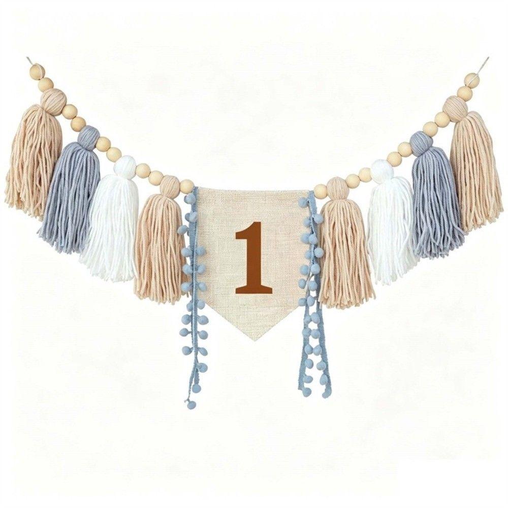 Wall Mounted Birthday Banner First Birthday Photo Props New Party Decorations Baby Shower