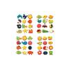 12pcs Set Of Premium Wooden Cartoon Animal Fridge Magnets For Educational Fun