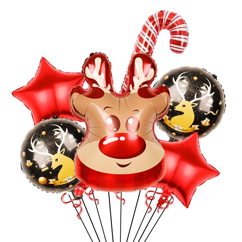 Weihnachtsballonanzug Weihnachtsmann Schneemann Elch Weihnachtsbaum DIY Weihnachts-Globos Kindergeschenke für Zuhause Neujahr 2024 Navidad Dekor