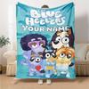 Bluey Personalized Name Blanket Throw Personalized Blanket Durable Comfort Perfect for Home Decor Sofa Bedding Picnics for All Occasions