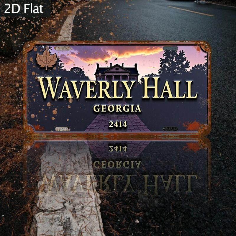 Car License Plate Metal Wall Decor 15x30cm